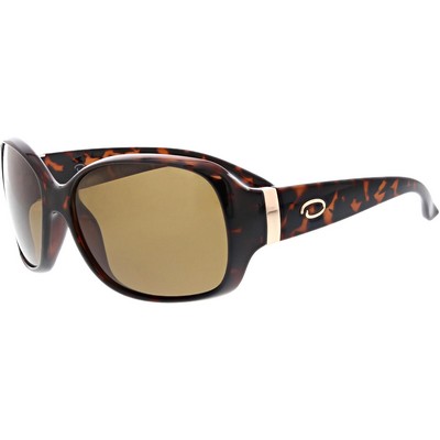 Oscar De La Renta Women's Dark Demi Sunglasses w/Beveled Frame