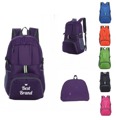 Large Capacity Nylon Foldable Travel Backpack