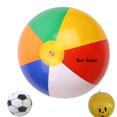 16" PVC Outdoor Toy Inflatable Beach Ball