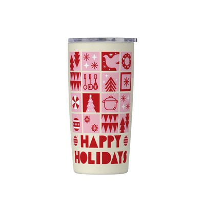 20oz Insulated Tumbler with Christmas Design