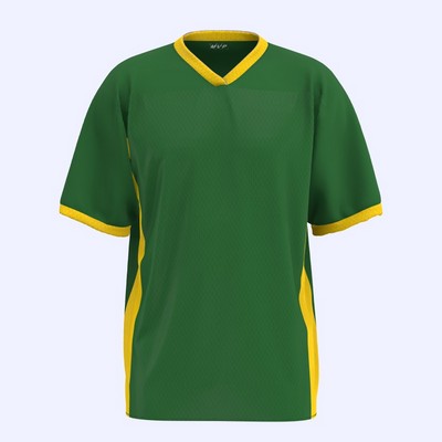 Fan Football jersey with contrast inserts