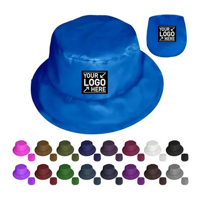 Foldable Fisherman Hat with Convenient Storage Pouch