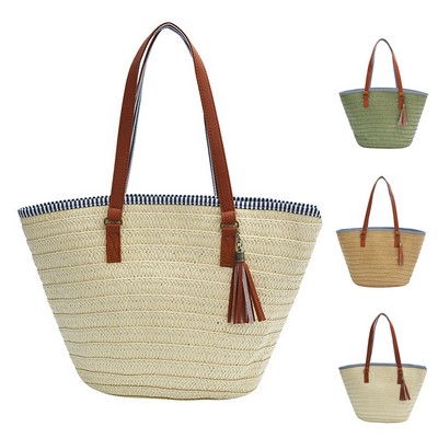 Straw Woven Beach Shoulder Bag