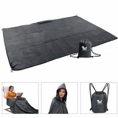 Hooded Waterproof Camping Blanket