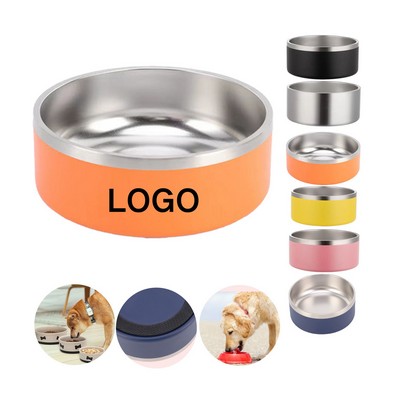 Stainless Steel Double-Layer Pet Bowl with Non-Slip Base