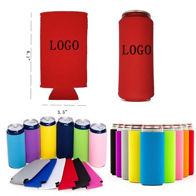 12oz Custom Blank Slim Neoprene Can Cooler Sleeve