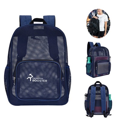 Lightweight See Through Mesh Backpack