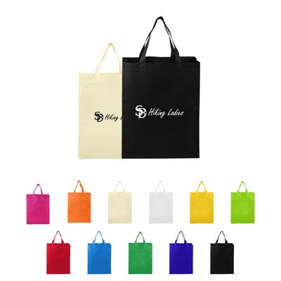 Non-Woven Heat-Sealed Shopping Tote(12''x15''x4'')