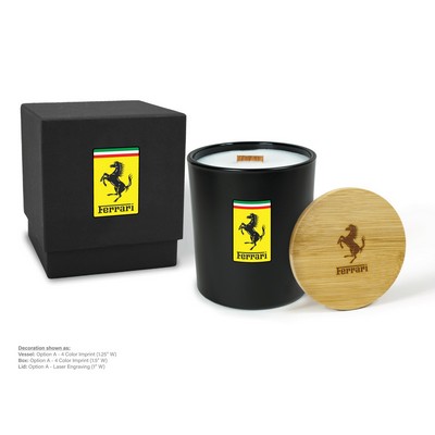 14 oz. Black Luxury Candle with Gift Box - Printed