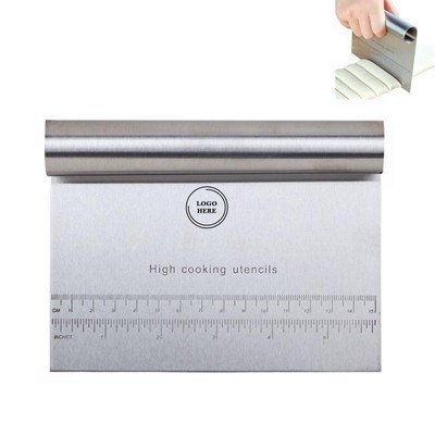 Stainless Steel Dough Cutter Scraper with Measuring Scale