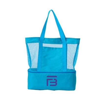 Two-Layer Mesh Cooler Tote Bag