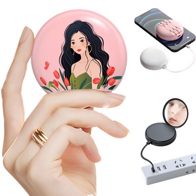 Mini Makeup Mirror With Power Bank