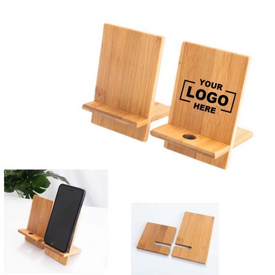 Bamboo Cell Phone Holder Stand