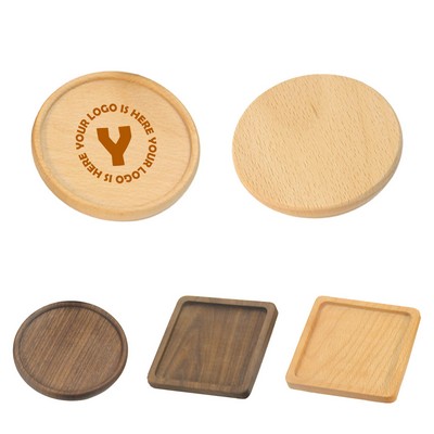 Wooden Square/Round Beverage Coaster