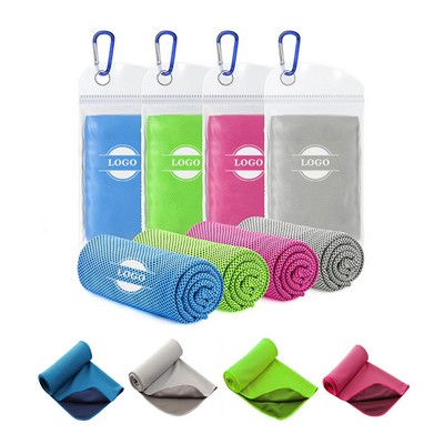 Instant Cooling Towel With Carabiner