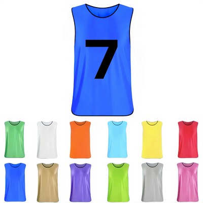 Scrimmage Athlete Sports Vests for Kids Youth Adult