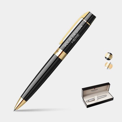 SHEAFFER® 300 Glossy with Gold Trim Executive Ballpoint Pen w/ Gift Box