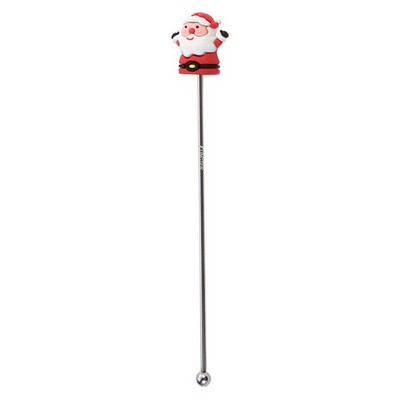 7.5 L Stainless Steel Santa Claus Top Beverage Stirrers Mixing Sticks