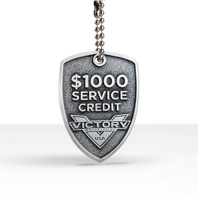 Solid Pewter Dog Tag