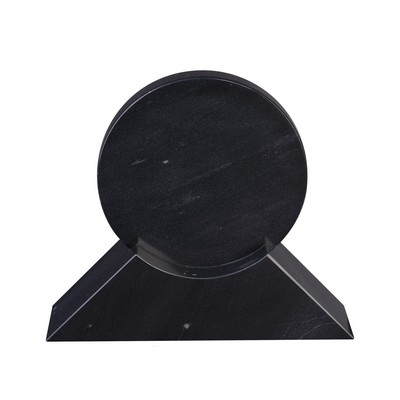 Medium Jet Black Marble Disk Award