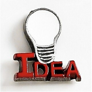 Bright Idea with Color Marken Design Lapel Pin (3/4")