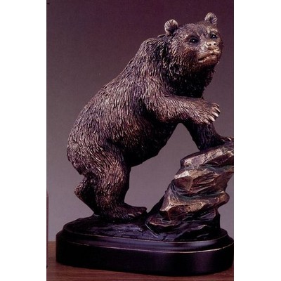 Bear On Rock Trophy (4 1/2"x6")