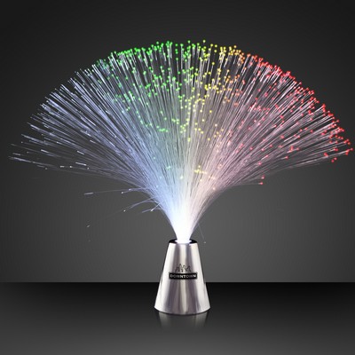 Imprintable Fiber Optic Promotional Party Centerpiece - Domestic Imprint