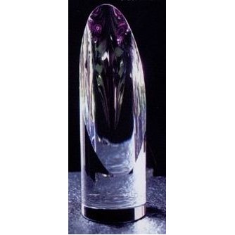 Optical Crystal Rainbow Slant Cylinder Award (5"x1 9/16")