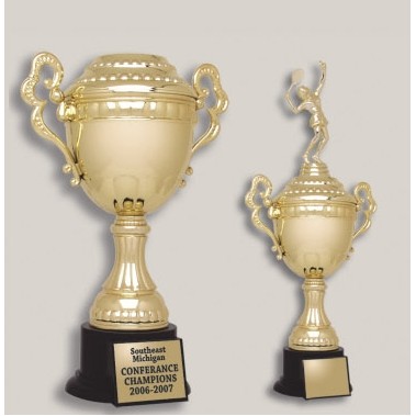 9.25" Plastic Loving Cup Trophy w/Lid