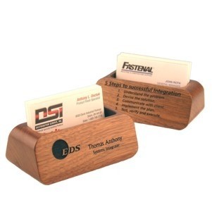 Wood Business Card Holder