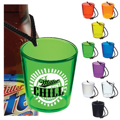 2 Oz. Bottle Hanging Shot Glass