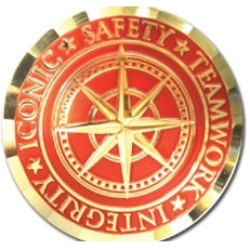 3.5 Mm 3-D Brass Coin (2 1/4")