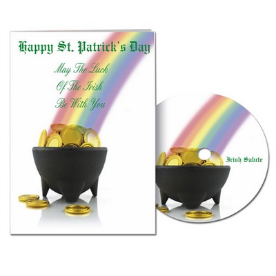 Happy St. Patrick's Day Greeting Card with Matching CD