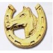 Stock Western Motifs Lapel Pins (Horse Shoe w/ Horse)