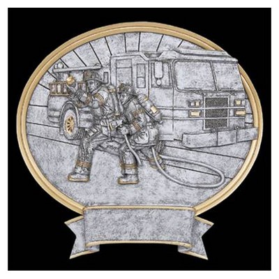 Firefighter, Oval Legend Plates - 8"