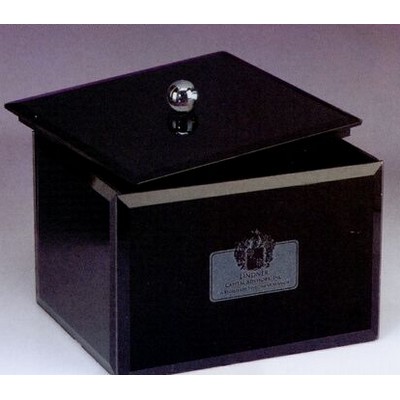 Black Glass Jewelry Box