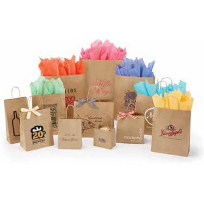 Recycled Natural Kraft Paper Shopping Bag (10"x 6 ¾"x 12")