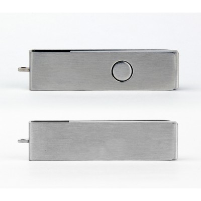 128 MB Silver Metal Swivel USB Flash Drive