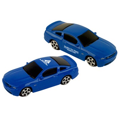 3" 1:64 Scale Die Cast Metal Blue Ford® Mustang GT (u)