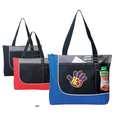 Poly Zippered Tote Bag