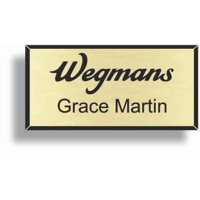 2 Ply Frameless Plastic Badge (1 3/4" x 3")