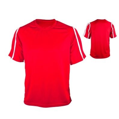 Youth Dazzle Cloth Soccer Jersey Shirt w/ Raglan Sleeve & Contrast Piping