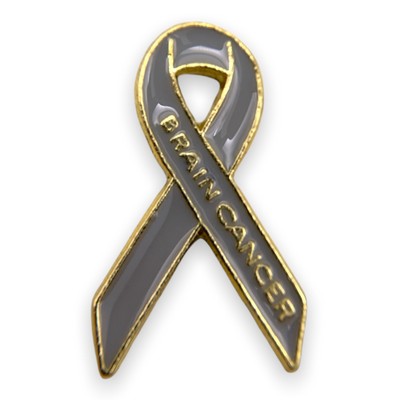 Brain Cancer Awareness Ribbon Lapel Pin