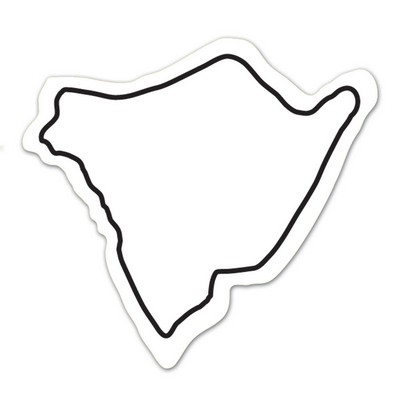 Hawaii State Shape Magnet - Full Color