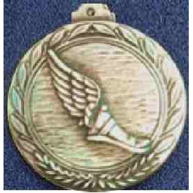 2.5" Zinc Cast Wing Foot Track Medal