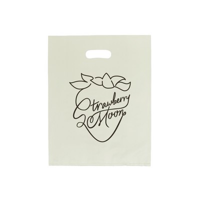 Frosted Ivory Colored Poly Merchandise Bag/ 2.5 Mil (12"x15")