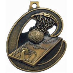 Basketball Stock Medal (2")