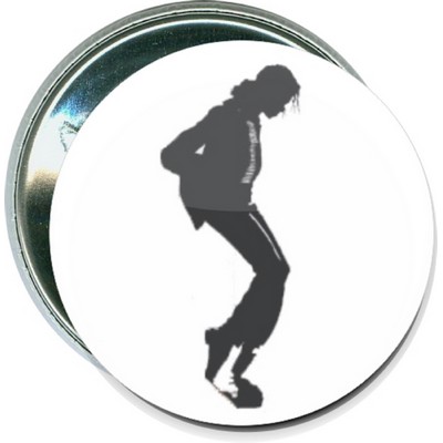 Music - Michael Jackson, Moon Walk Silhouette - 2 1/4 Inch Round Button