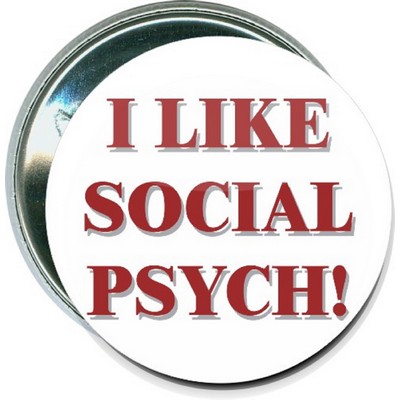 School - I Like Social Psych - 2 1/4 Inch Round Button