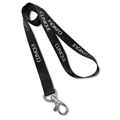 1/2" Wide Nylon Lanyard w/ Screen Printed Logo